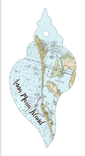 Load image into Gallery viewer, Wood Ornament - Shell Shape - Custom Map Location