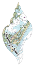 Load image into Gallery viewer, Wood Ornament - Shell Shape - Custom Map Location