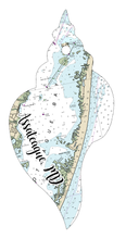 Load image into Gallery viewer, Wood Ornament - Shell Shape - Custom Map Location