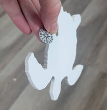 Load image into Gallery viewer, Wood Ornament - Turtle - Custom MAP Location- Best Seller!
