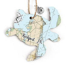 Load image into Gallery viewer, Wood Ornament - Turtle - Custom MAP Location- Best Seller!
