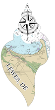 Load image into Gallery viewer, Wood Ornament - Shell Shape - Custom Map Location
