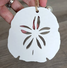 Load image into Gallery viewer, Wood Ornament - Sand Dollar Shape- Custom Map- BEST SELLER!`
